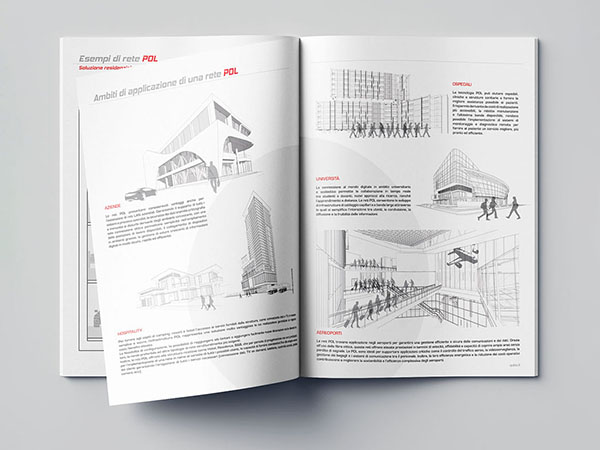Una pagina della brochure